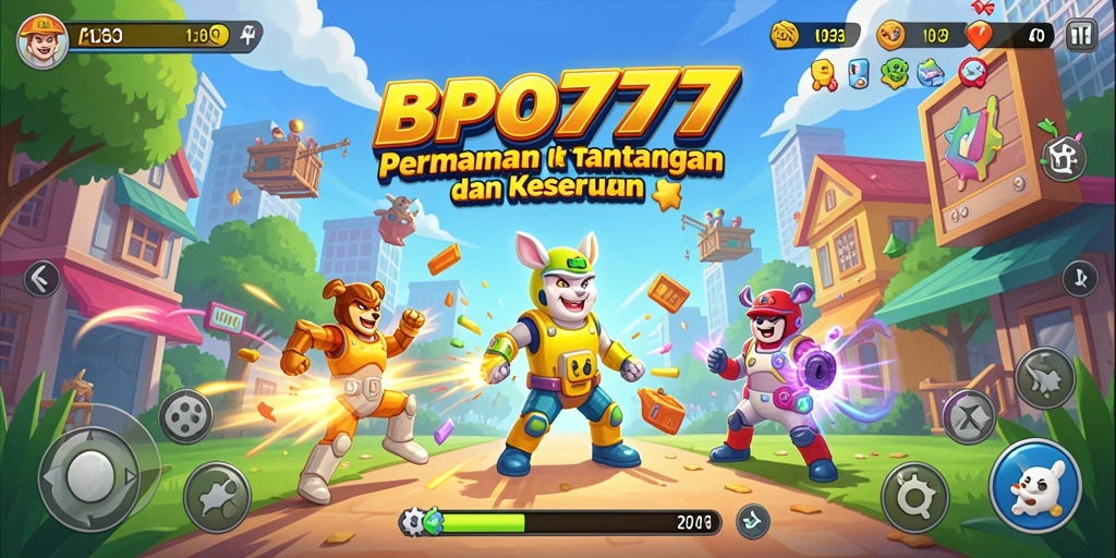 Tampilan gameplay BPO777 yang seru dan menantang di layar.