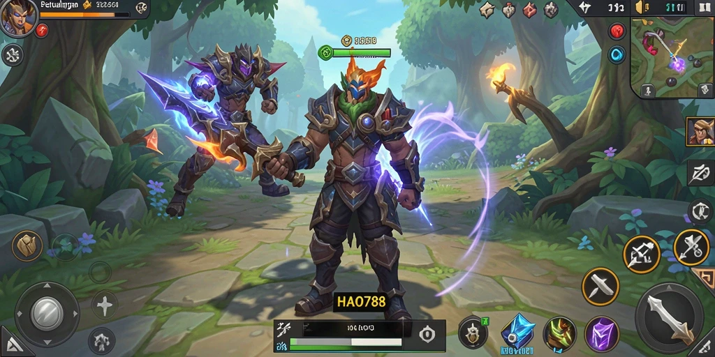 Tampilan mendebarkan dari gameplay ARPG di HAO788.