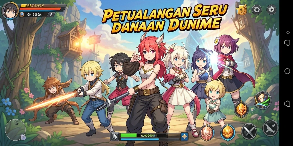 Gameplay seru dari RAP89 dalam dunia Anime yang memukau.